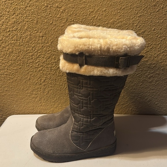 BEARPAW Nikiski Winter Snow Boots US WOMANS 9 Brown Warm Sheepskin/ Wool Boot - Picture 2 of 10
